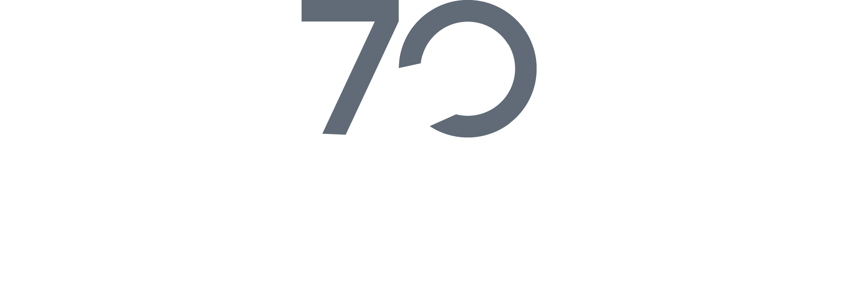 Logo with 70th anniversary design